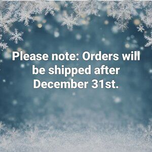 HOLIDAY SHIPPING NOTICE
